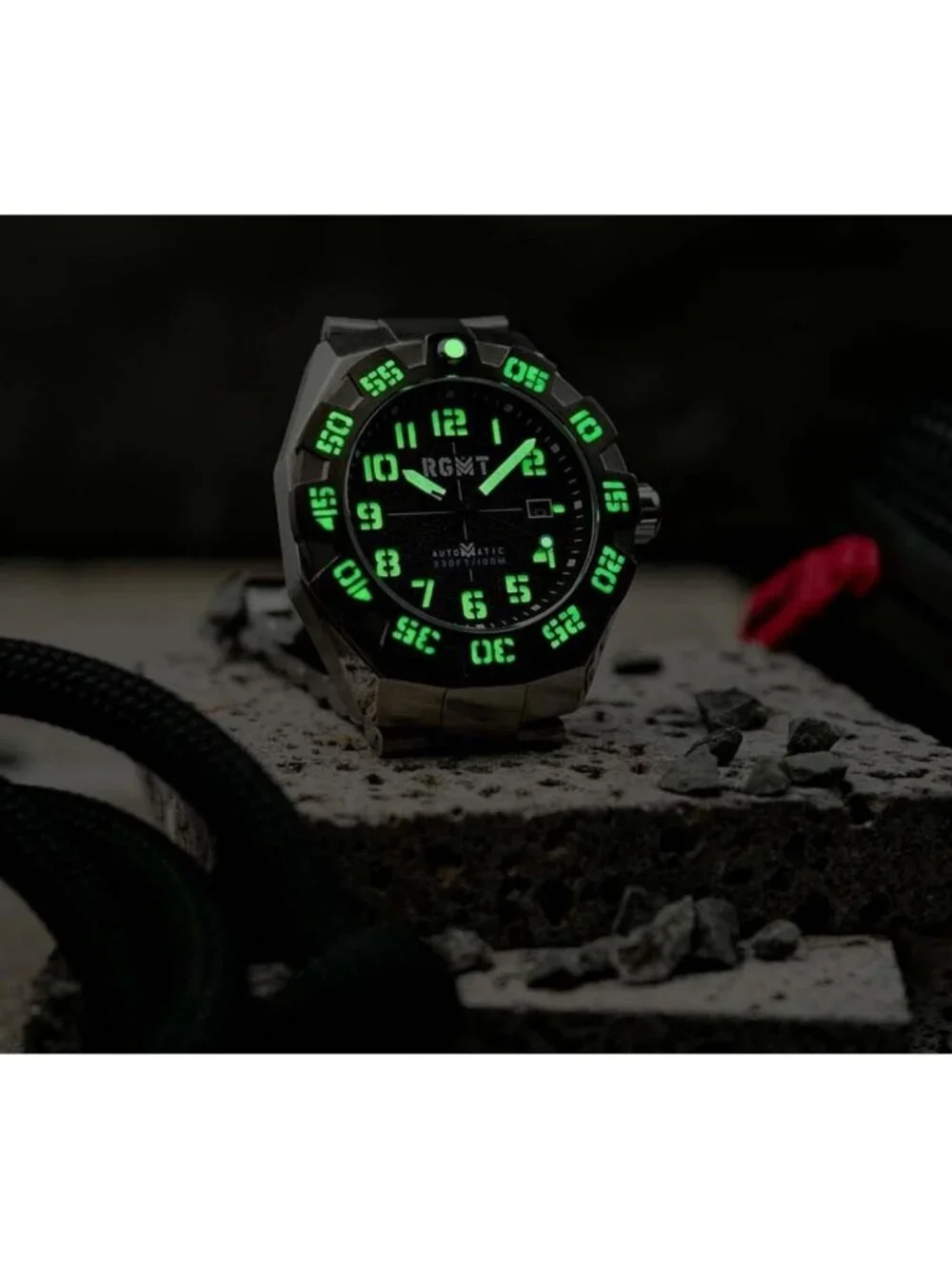 NWT Rgmt Field Master Black Dial Men's Watch